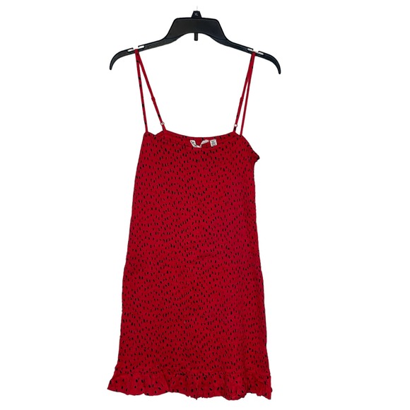 Billabong Women's Dress Polka Dot Sincerely Jules Playing for Keeps Red Large - Picture 1 of 8